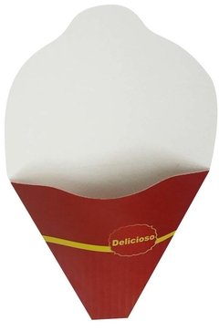 500 pçs Embalagem Para Crepe Frances / Tapioca - Linha Vermelha - Loja Steince
