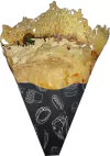 500 pçs Embalagem Para Crepe Frances / Tapioca - Linha Black
