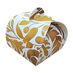 Embalagem Bolsinha Doces Finos Sabonetes - Arabesco Dourado Rustico - Loja Steince