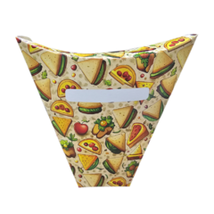 500 Peças - Embalagem Delivery para Crepe Frances - Linha Amarela na internet