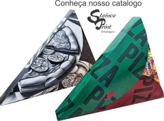 Imagem do 100 Peças - Embalagem Pizza Pedaço Delivery - Linha Colorida