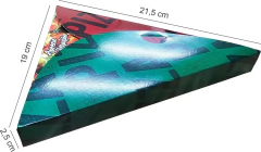 500 Peças - Embalagem Pizza Pedaço Delivery - Linha Colorida