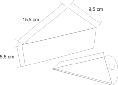 1000 pçs Embalagem Pedaço para Bolos/tortas Banoffee (delivery) - Linha Branca - Loja Steince