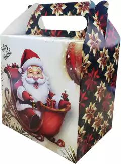 10 Emb Sacola Caixa Presente Natal Linha Noel Encantado na internet