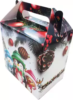 10 Embalagem Sacola Caixa Presente Natal Linha Decorado na internet