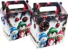 50 Embalagem Sacola Caixa Presente Natal Linha Decorado - comprar online