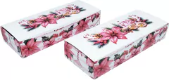 50 Embalagem Caixa Capa Porta Bis Chocolate Natal Flores - comprar online