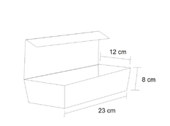 3000 pçs Embalagem Hot Dog / Cachorro Quente / Lanches / Baguetes Delivery Grande 23cm
