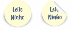 40 ADESIVOS SABORES 2CM - Linha Leite Ninho