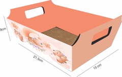 10 Embalagem Cesta Para Cafe Da Manha 21,5x15x9 Ursos infantil na internet