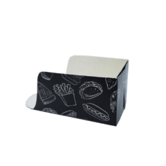 1000 pçs Embalagem MINI Hot Dog / Cachorro Quente / Lanches (Linha Black) na internet