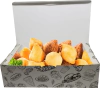 100 pçs Embalagem Delivery G Batata Fritas e Porções 24x13x7cm