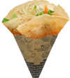 500 pçs Embalagem Para Crepe Frances / Tapioca - Linha Eco