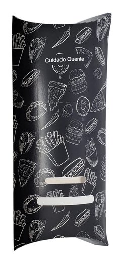 1000 pçs Embalagem Delivery para Pastel G - Linha Black - comprar online