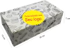 1000 pçs Embalagem Delivery G Batata Fritas e Porções 24x13x7cm PERSONALIZADO