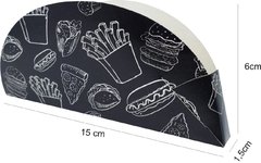 100 pçs Embalagem Suporte para Tapioca - Linha Black - comprar online