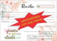 Bloco de Recibos 100 fls 10x14 Linhas Personalizado
