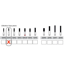 Ponta Diamantada Cilindrica Topo Plano KG Sorensen FG| KG Sorensen - comprar online
