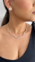 Choker ondas cravejado com zircônia folheado a ouro na internet