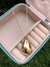 CLF027 - Colar pingente gota folheado a ouro