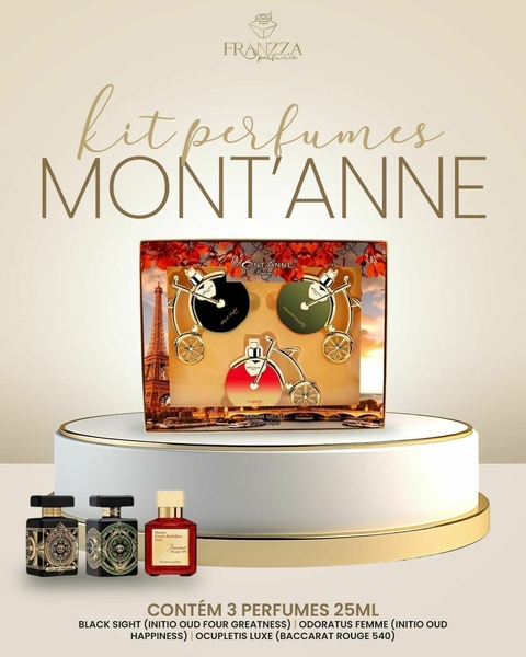 Kit Mont´Anne 3 Perfumes de 25ML EDP ''Bicicletinhas''