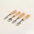 Set x 4 cucharitas Acero inox y ratán - comprar online