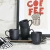 Mug cerámica gres black 273 ml