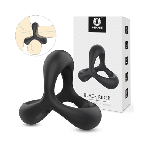 Anel Peniano Silicone Black Rider - S Hande