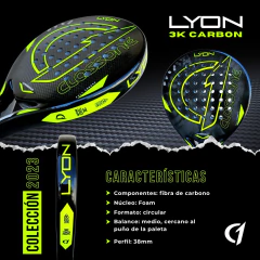 Paletas Padel Paddle Class One Lyon Full carbon + Regalos! - tienda online