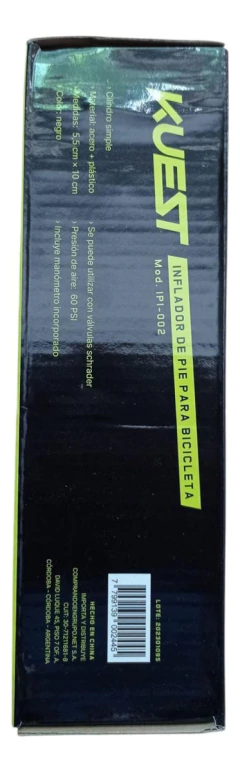 Infladore De Pie Bici Moto Con Manometro Monocilindro P-1