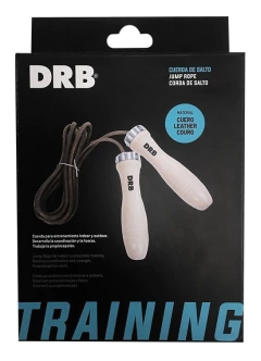 Cuerda Soga Salto Drb Cable De Cuero Larga Fitness Gym P-1 - comprar online