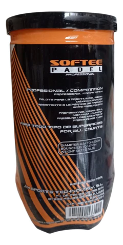 Tubo Pelota Pelotitas Softee Padel Paddle X 2 Importado P-1 - comprar online