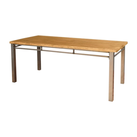 Mesa Manhattan | Madera eucalipto y Estructura de Caño en internet