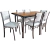 Comedor Siena | Mesa de Melamina y 6 Sillas Tapizado Ecocuero/Chenille/Pana/Armani antimancha y antidesgarro - comprar online