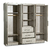Ropero MK | 6 puertas, 3 cajones, 2 percheros | Placard amplio para dormitorios grandes - América Muebles