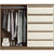 Cómoda Malaga 2.5 | 2 Puertas y 5 Cajones | Perchero colgador de aluminio - tienda online