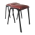 Banqueta Baja Apilable De Caño y Asiento Tapizado Ecocuero c/Regatones Plásticos | Compacta y Resistente - comprar online