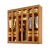Placard Prisma 6 puertas | Con luces LED y puertas con vidrio