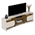 Rack Elegance con 2 Puertas y 7 espacios de Almacenamiento | Color Pino y Blanco - tienda online