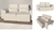 Sofá Valencia | Sillón Apoyacabezas ajustable, dos Banquetas móviles | Elegancia y Confort para tu Living en internet