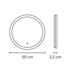 ESPEJO LED CIRCULAR 60 cm - comprar online