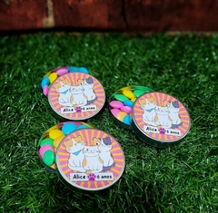 Kit 10 latinhas gatinhos lembrancinha personalizada - comprar online