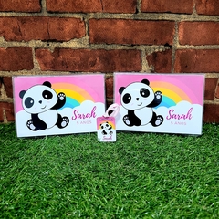 10 estojos de pintura grandes pandinha com 31 itens completos na internet