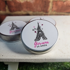 Kit 10 latinhas mitologia lembrancinha tema paris personalizada