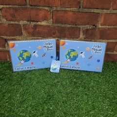 15 estojos de pintura lembrancinha sistema solar espaço sideral com 31 itens completo - comprar online