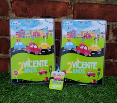 Kit com 5 maletas de pintura lembrancinha carrinho com 31 Itens completo