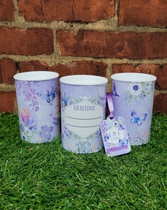 15 cofrinhos tema floral lilás completos na internet