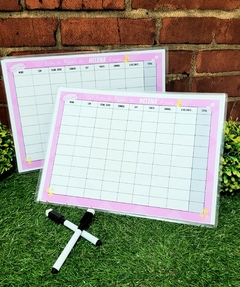 Kit 5 lousinhas de jogos Stop personalizadas com caneta apagador para festa do pijama - Festinha Legal