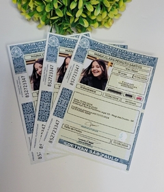 Kit com 15 convites carteira de habilitação CNH