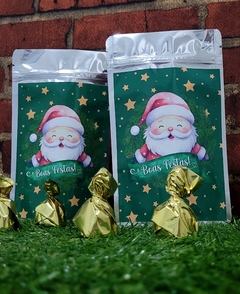 10 saquinhos embalagem de Natal Papai Noel - comprar online